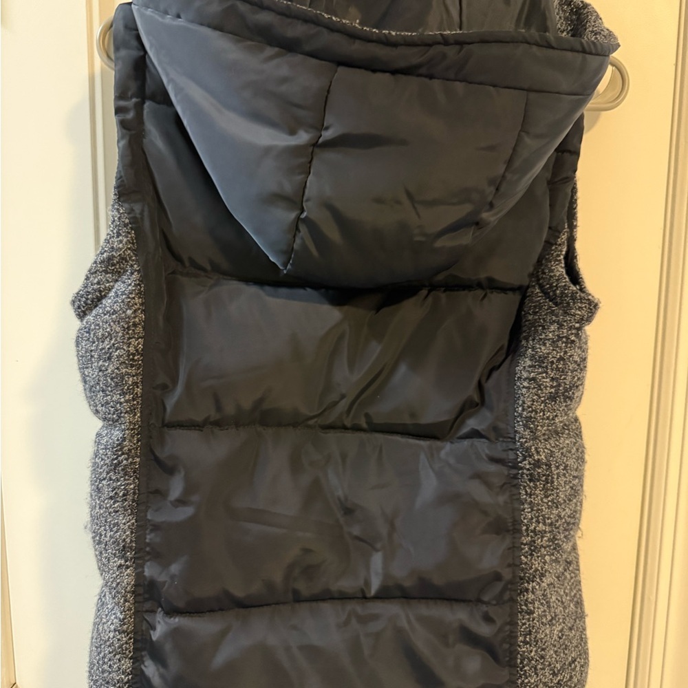Ci Sono navy Quilted Vest with Gold Buttons - Picture 2 of 9